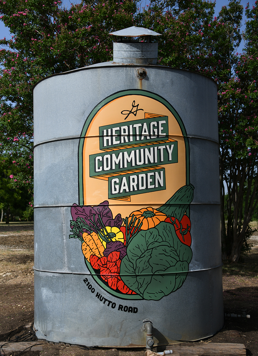 Heritage Community Garden Mural by Josh Eller and Emma Gottschalk